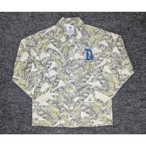 Disney Spirit Jersey Mens Size Small Shirt Shacket Linen Blend Tropical Print